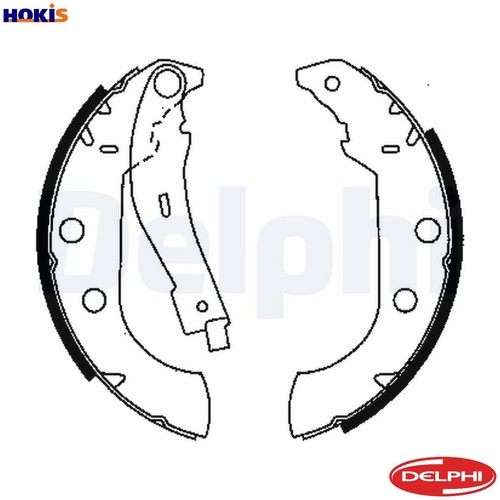 Brake shoe set ls1833 - brake,