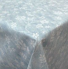 PLAIN DUCK EGG BLUE WHITE