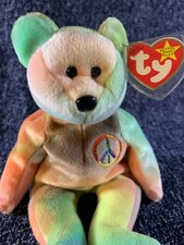 Ty Beanie Babies Tie Dye Peace
