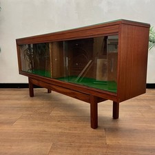 Midcentury TEAK Glass fronted