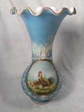  Vintage Blue Opaline Glass