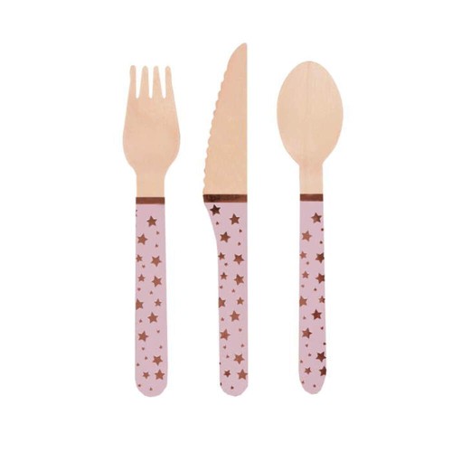 Star rose gold cutlery - rose, cutlery: