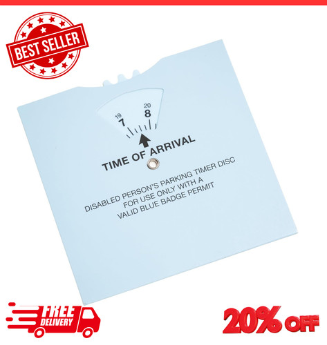 Blue badge parking clock timer - badge,