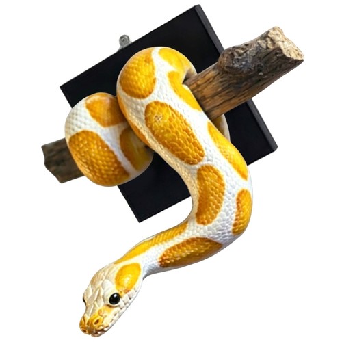 Golden snake wall mounted - golden,