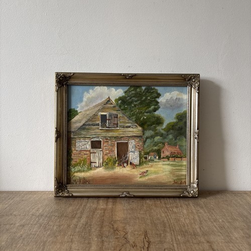 Vintage rustic style - oil, on