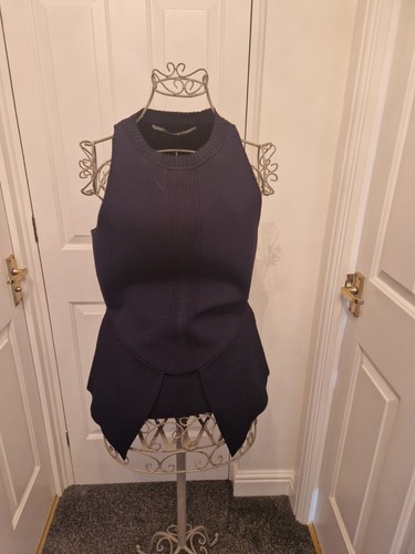Roland mouret navy fitted - mouret,