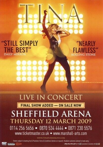 Tina turner 2009 tour - tina, u.k.tour