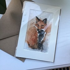 ORIGINAL watercolour card