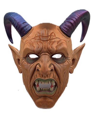 Krampus mask copper - mask, 3d