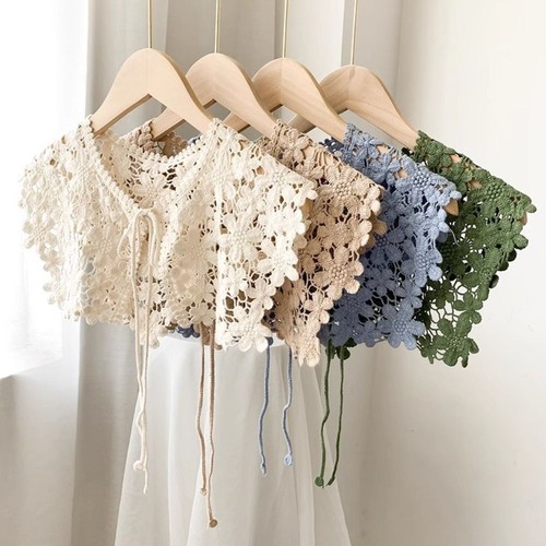 Hollow out fake collar shawl - hollow,