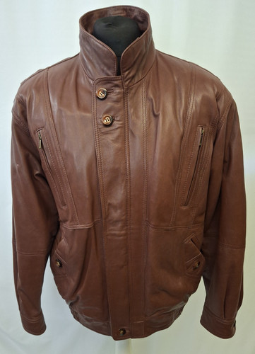 Vintage leather jacket smart - vintage,