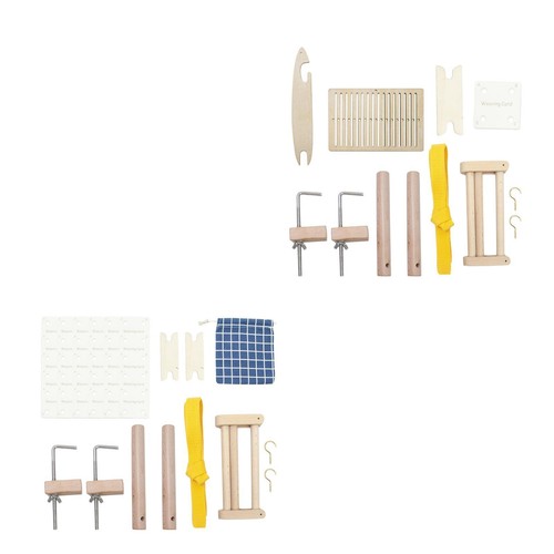 Warping pegs and clamp weaving - and,