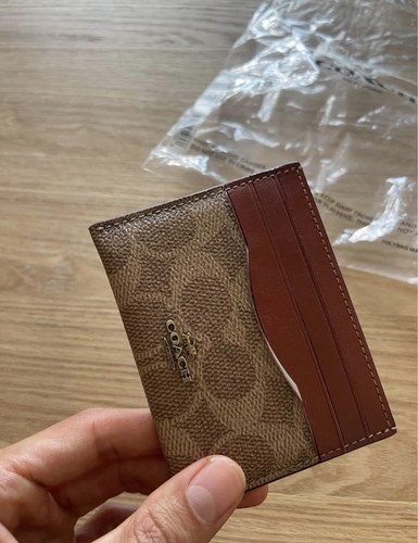 Coach card holder leather - card,