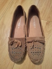 Ladies Brown Suede Moccasin