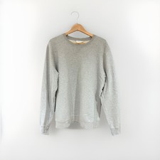 Sunspel Sweatshirt Mens Grey Loopback Jumper Sweater Size Large RRP £140