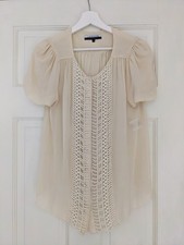 Jaeger Silk Blouse Top Size 12
