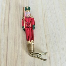 Vintage Glass Soldier Clip On