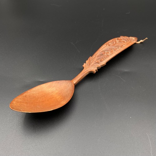 Norwegian carved spoon c1900 - norwegian,