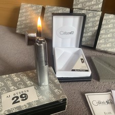 Working Vintage COLIBRI Flint Lighter Soft Flame Silver/chrome New Boxed  Lot 29