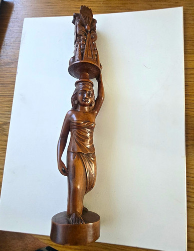 Vintage indian hand - vintage, carved