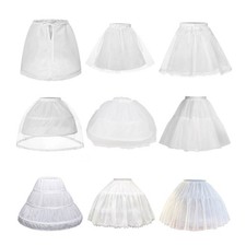 Little Girls Bouffant Half Slip Petticoat Elastic Kids Crinoline Underskirt