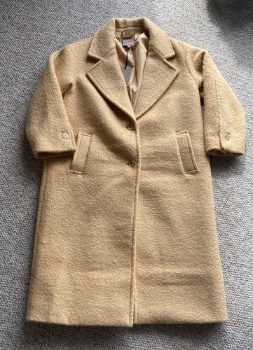 Women camel coat - camel, fits