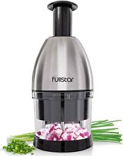 Fullstar Onion Chopper Hand Chopper for Vegetables - Stainless Steel Nut Choppe