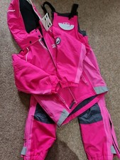 Spotty Otter Patrol Fleece dungarees sallopette Jacket Snow Rain PERFECT age 5-6