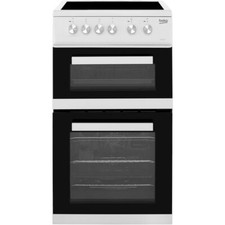 Beko KDVC563AW 50cm Free Standing Electric Cooker with Ceramic Hob White A/A