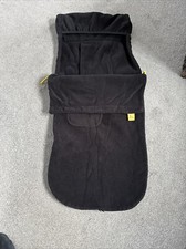 BUGGYSNUGGLE Buggle Snuggle Footmuff - Fleece Blanket Pushchair Seat Liner Black