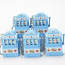 Coin Operated Games Keychains Stress Reliever Fruit Slot Machine  Gift