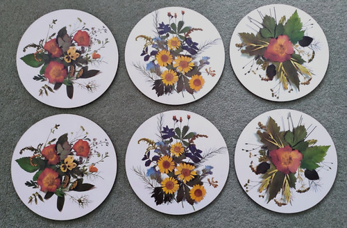 Placemats vintage round - 6,
