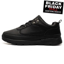 Crosshatch Banbury Mens Shoes Casual Outdoor Walking Mid Cut Boots Black