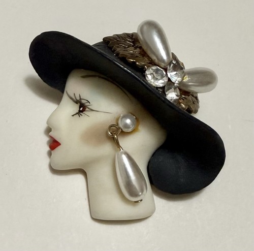 Vintage glam 1990s lady hat - glam,