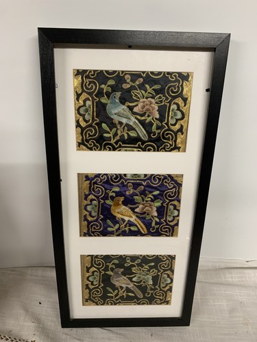 Triptych chinese silk - triptych,