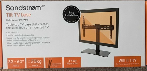 Sandstrom table top tilt - sandstrom, tv