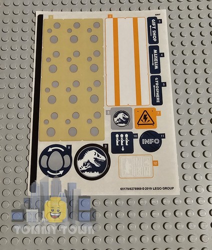 Lego jurassic world sticker - jurassic,