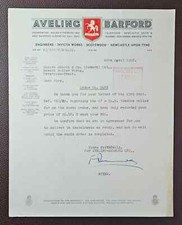 1948 Aveling Barford, (Road Rollers & Dump Trucks), Scotswood, Newcastle Letter