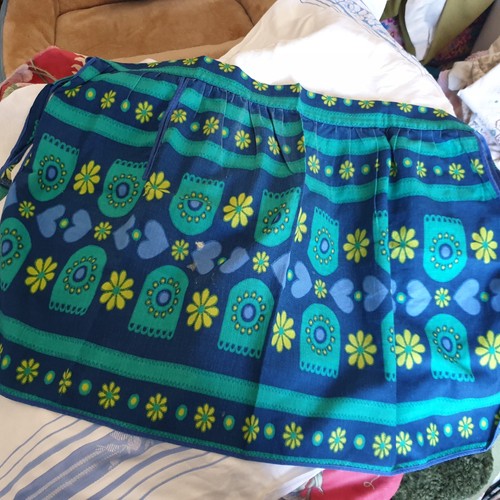 Vtg 60s apron pinny cotton - vtg, cotton/