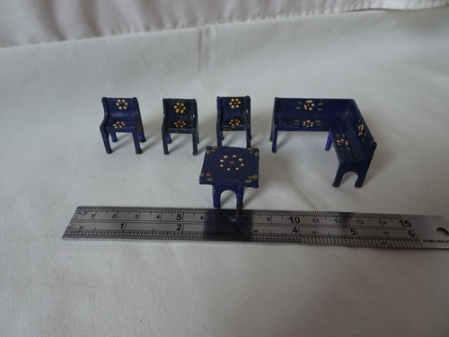 Antique dolls house painted - antique,