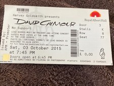 David Gilmour 2x COMP. TICKET