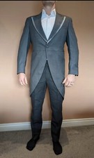 Morning Suit Tail Coat - grey L42