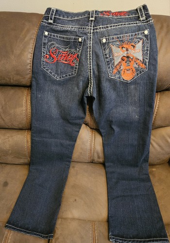 Vintage smet embroidered jeans - smet,