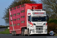 Truck Photo  Livestock Wm Gibson of Garstang Scania New Gen & Float YL22 NBN