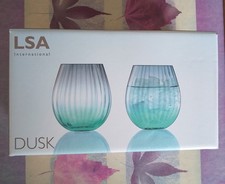 LSA International Dusk Glass Tumblers x2