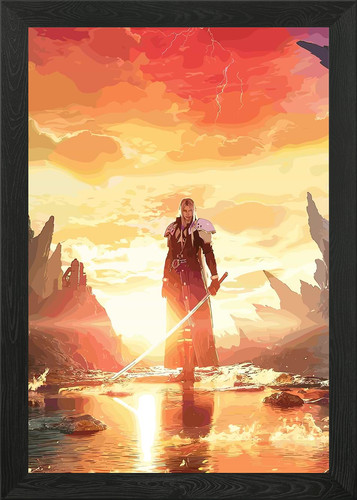 Sephiroth fiery landscape - in,