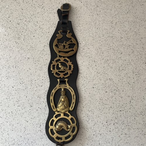 Vintage british horse brasses - vintage,