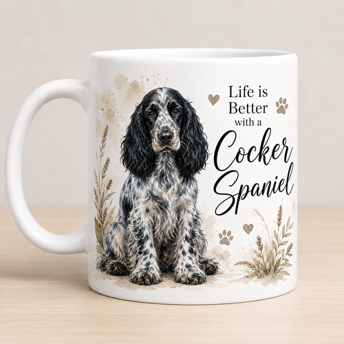 Blue roan cocker - roan, spaniel