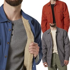 New Mens Padded Sherpa Fleece