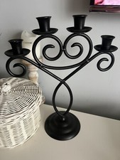 Black Wrought Iron Style 4 Arm